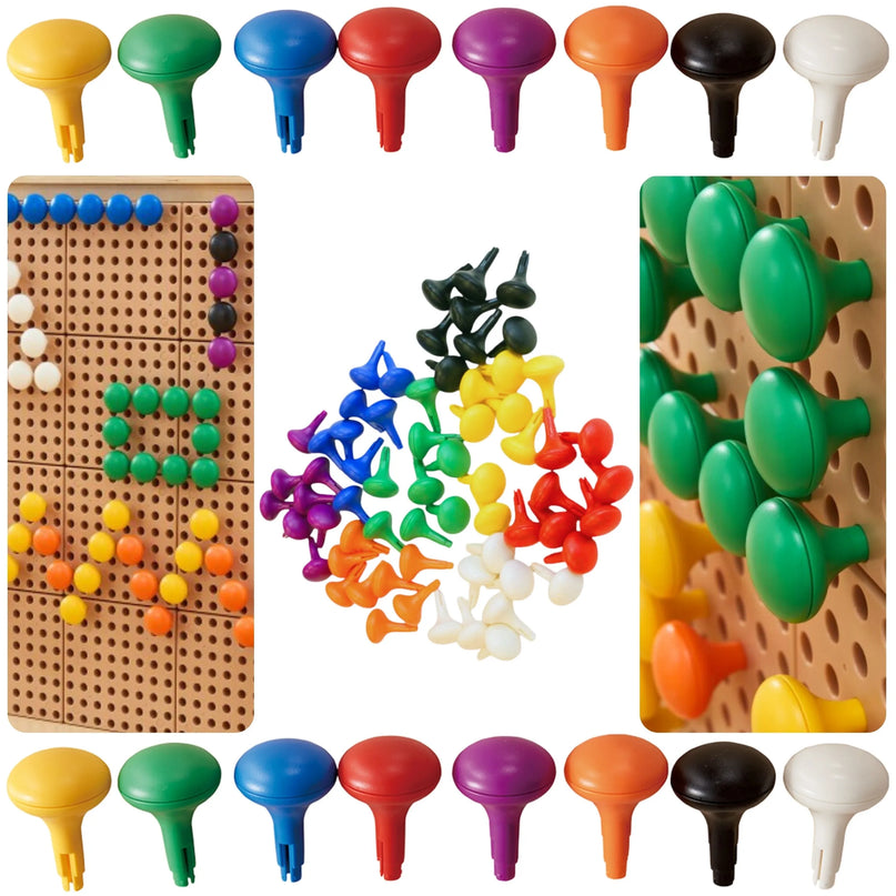 Masterkidz 64 spalvotų košelių rinkinys STEM lentoms (8 spalvos)