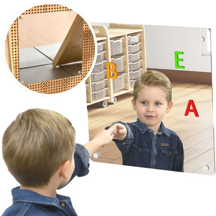 Masterkidz didelis magnetinis sensorinis veidrodis 60×60 cm