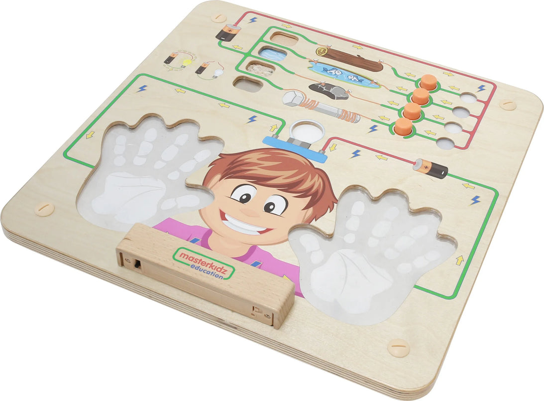 Masterkidz FLEX sieninių edukacinių lentų montavimo sistema – traukinys su 5 rėmais
