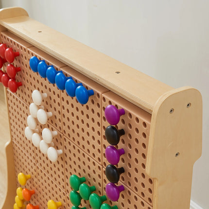 Masterkidz Jumbo didelių košelių rinkinys STEM lentoms (128 vnt.)