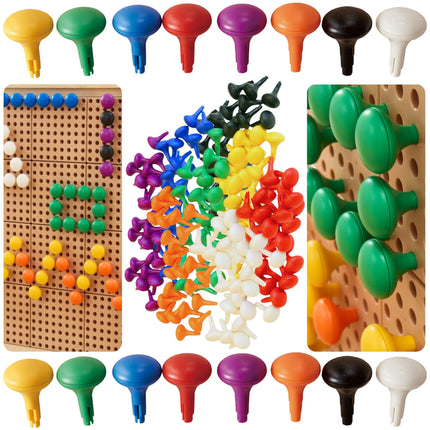 Masterkidz Jumbo didelių košelių rinkinys STEM lentoms (128 vnt.)