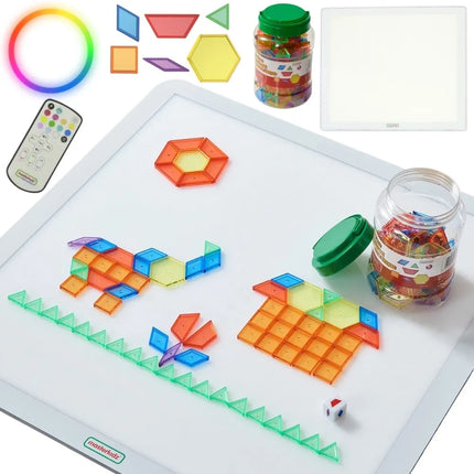 Masterkidz kvadratinis LED šviesos panelis su spalvų keitimu + 140 el. mozaika