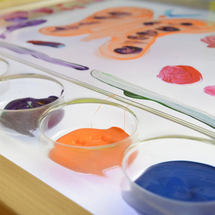 Masterkidz LED sensorinė šviesdėžė su baltu apšvietimu + skaidrus dažymo padėklas