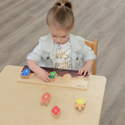Masterkidz medinė daržovių rūšiavimo lenta (mokymasis skaičiuoti 1–5)