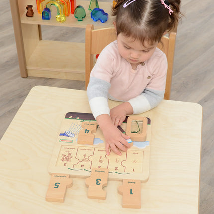 Masterkidz medinė edukacinė lenta – fasolės gyvenimo ciklas