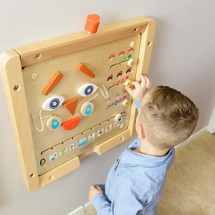 Masterkidz medinė edukacinė lenta „Mano emocijos“
