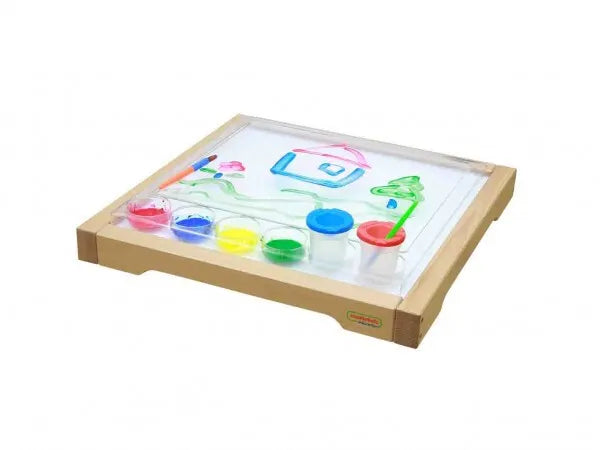 Masterkidz medinė LED sensorinė šviesdėžė su baltu apšvietimu