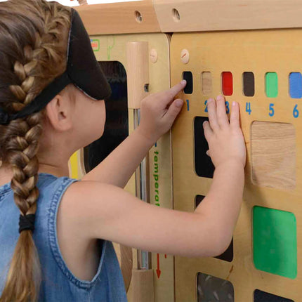 Masterkidz medinė sensorinė lenta „Struktūrų atpažinimas“