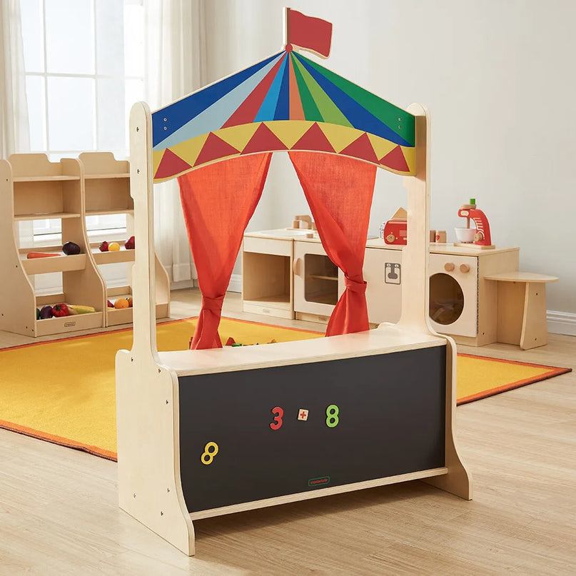 MASTERKIDZ medinis lėlių teatras ir parduotuvės kioskas