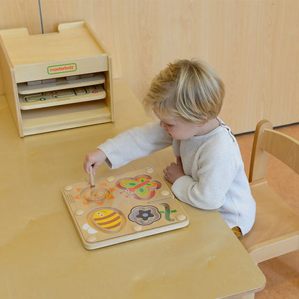 Masterkidz medinis magnetinis labirintas „Vabaliukai“