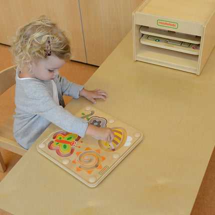 Masterkidz medinis magnetinis labirintas „Vabaliukai“