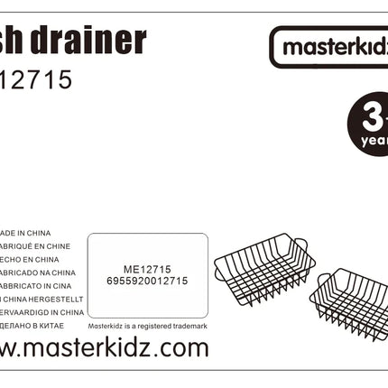 Masterkidz metaliniai vaisių ir daržovių krepšeliai – 2 vnt.