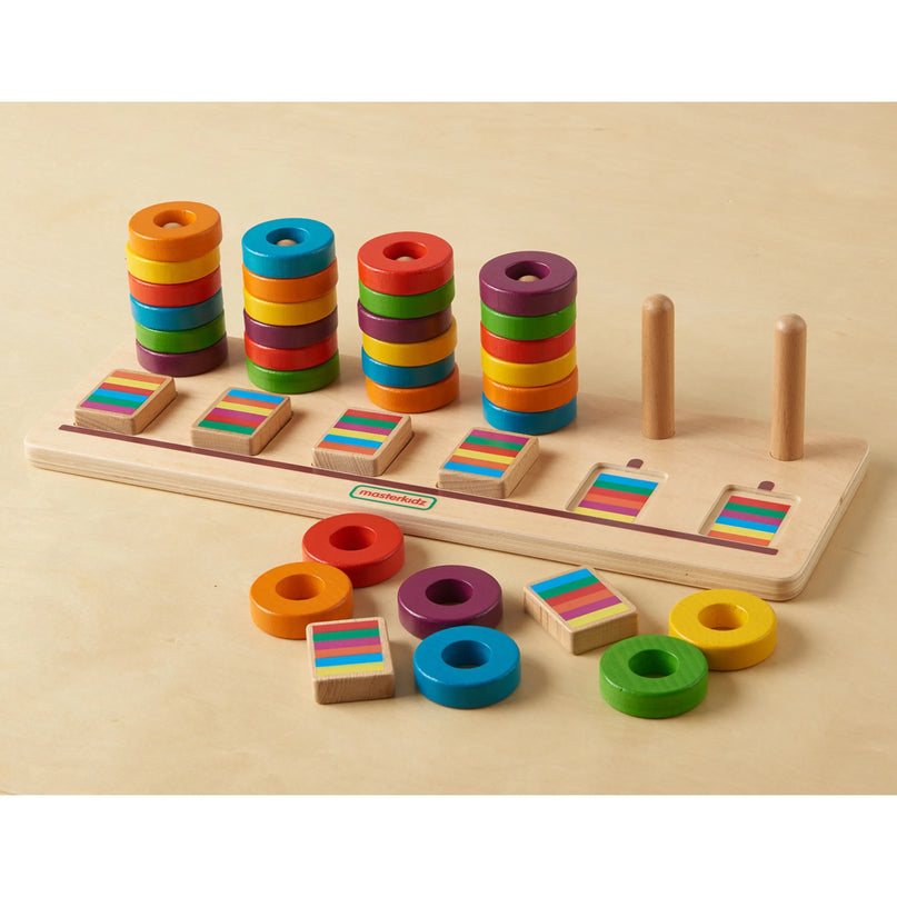 MASTERKIDZ Montessori dėlionė – mokomės skaičiuoti ir pažinti spalvas, rūšiuoklis