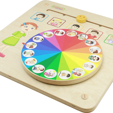 MASTERKIDZ Montessori edukacinė lenta – emocijų pažinimas ir valdymas