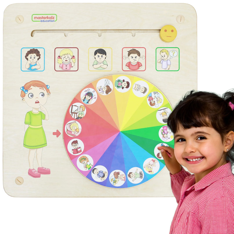 MASTERKIDZ Montessori edukacinė lenta – emocijų pažinimas ir valdymas
