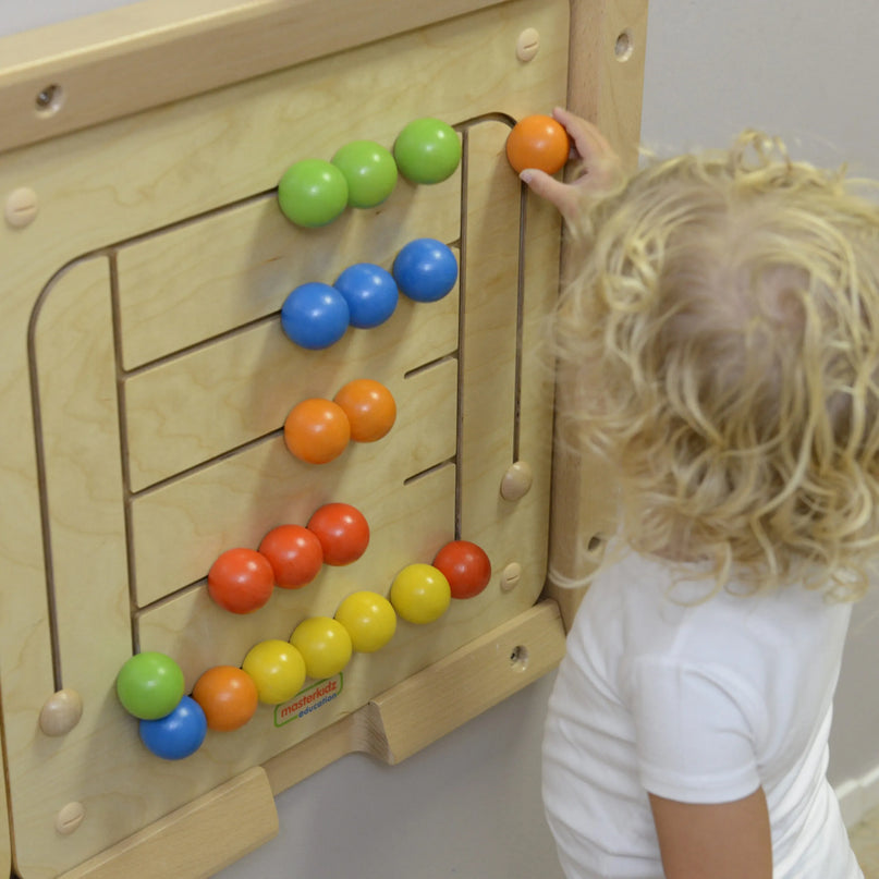 MASTERKIDZ Montessori edukacinė sieninė lenta – karoliukų labirintas