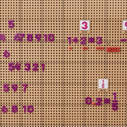 Masterkidz skaičių ir veiksmų rinkinys (82 el.) – mokymuisi ant STEM lentų