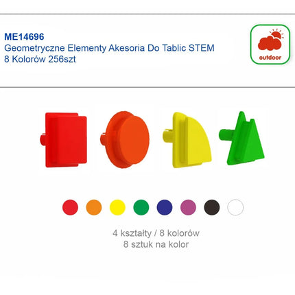 Masterkidz spalvotų košelių rinkinys STEM lentoms