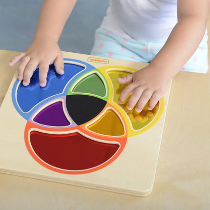 Masterkidz spalvų ir formų edukacinė veidrodinė lentelė