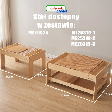 Masterkidz STEM edukacinis staliukas su priedais + 135 kaladėlės