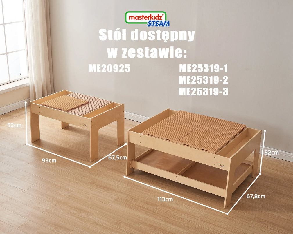 Masterkidz STEM edukacinis staliukas su priedais + 563 kaladėlės