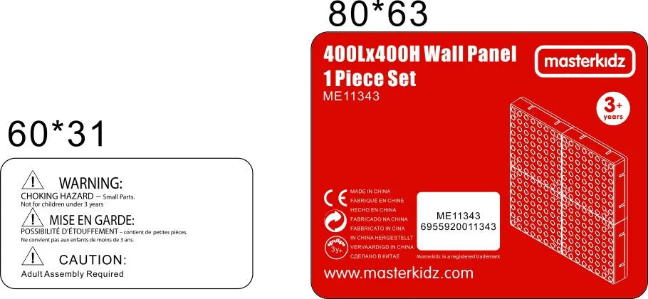 MASTERKIDZ STEM kūrybinė mokslinė lenta – sieninis skydelis su tvirtinimo plokšte, 40 × 40 cm