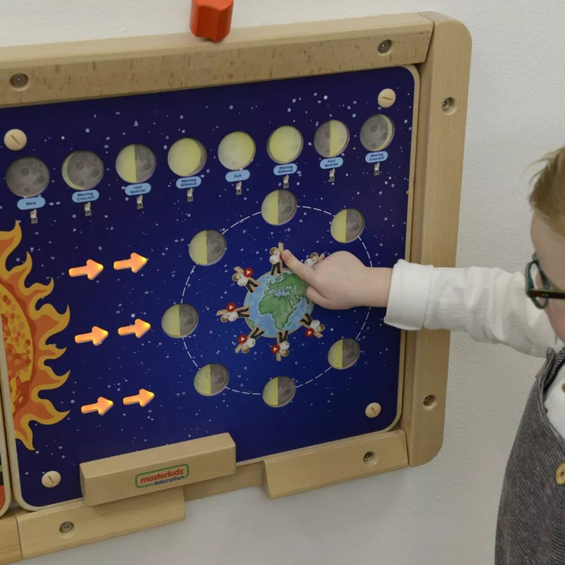  MASTERKIDZ Montessori mėnulio fazių edukacinė lenta
