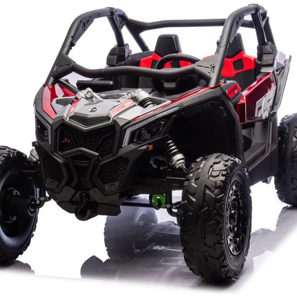 Maverick CAN‑AM Turbo RR STRONG AIR – vaikiškas elektrinis automobilis, raudonas