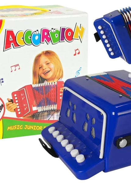 Mažojo muzikanto akordeonas – mėlynas
