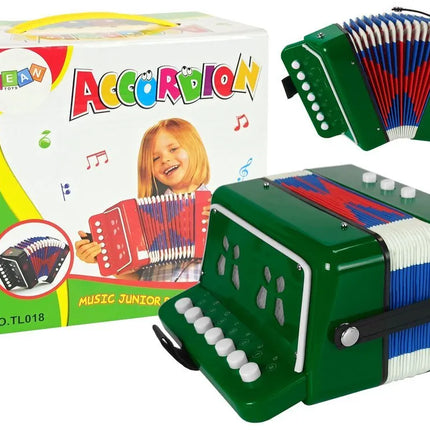 Mažojo muzikanto akordeonas – žalias