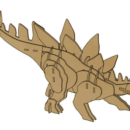 Medinė 3D erdvinė dėlionė „Stegosaurus“