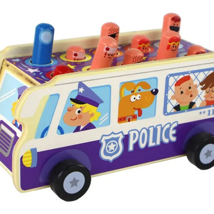 Medinis arkadinis žaidimas „Policijos autobusas“