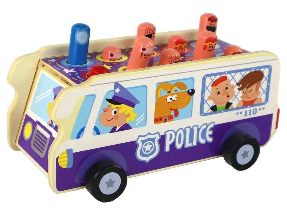 Medinis arkadinis žaidimas „Policijos autobusas“