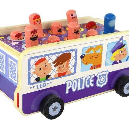 Medinis arkadinis žaidimas „Policijos autobusas“