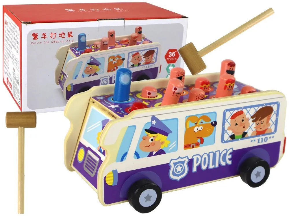 Medinis arkadinis žaidimas „Policijos autobusas“