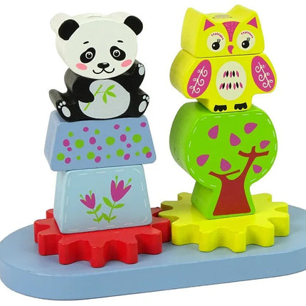 Medinis gyvūnų rūšiuoklis „Pelėda ir Panda“