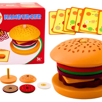 Medinis hamburgerio rinkinys su receptais