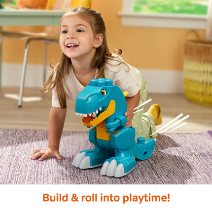 MEGA BLOKS BUILD AND CHOMP 3 in 1 dinozauro konstruktorius (JMK85)