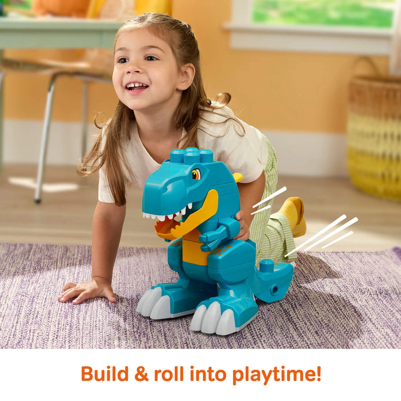 MEGA BLOKS BUILD AND CHOMP 3 in 1 dinozauro konstruktorius (JMK85)
