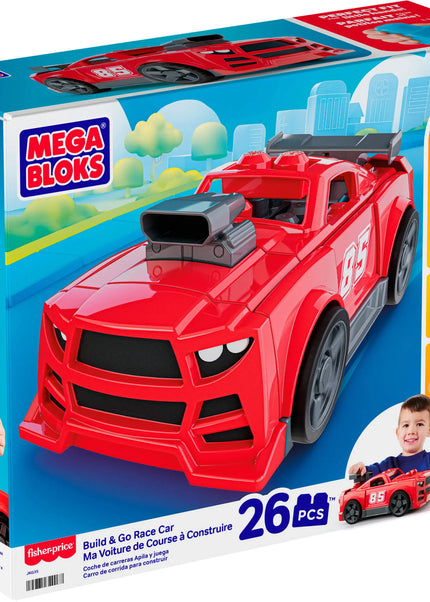 MEGA BLOKS BUILD AND GO 3 in 1 lenktyninio automobilio konstruktorius (JKG35)