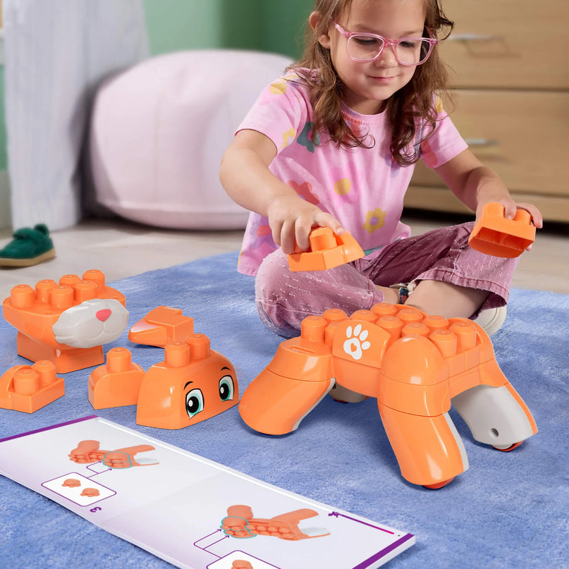 MEGA BLOKS ROLLING KITTEN 3 in 1 kačiuko konstruktorius (JMK86)