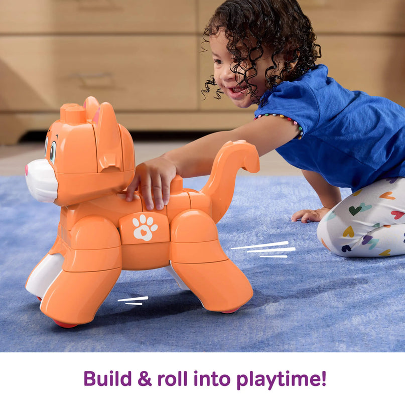 MEGA BLOKS ROLLING KITTEN 3 in 1 kačiuko konstruktorius (JMK86)