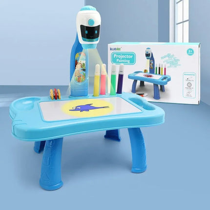 Mėlynas 2in1 robotas projektorius