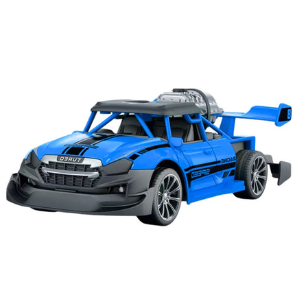 Mėlynas RC automobilis su dūmų efektu 1:20