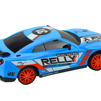 Mėlynas R/C sportinis automobilis 1:24