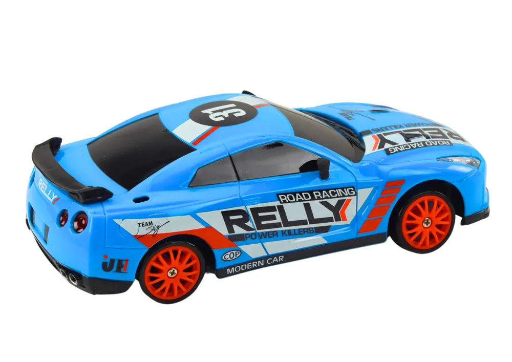 Mėlynas R/C sportinis automobilis 1:24
