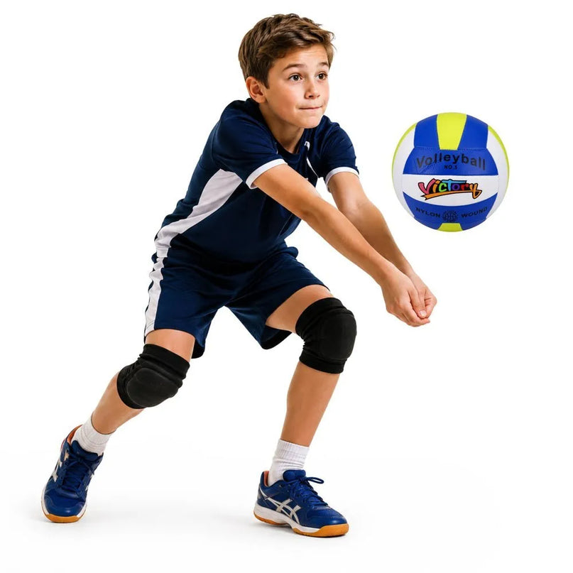 Mėlynas treniruočių tinklinio kamuolys – dydis 5, 22 cm