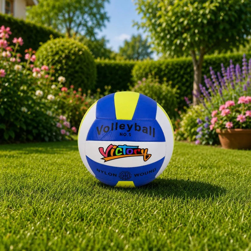 Mėlynas treniruočių tinklinio kamuolys – dydis 5, 22 cm