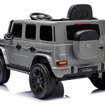 Mercedes G 4×4 24V 2580 pilkas akumuliatorinis automobilis vaikams