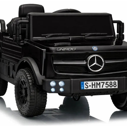 Mercedes Unimog 6V juodas elektromobilis